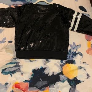 New York and company sequin sweatshirt